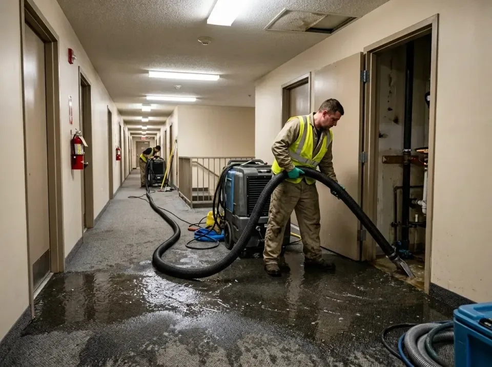 multi-unit-apartment-hallway-f-005 — frequently asked questions, Emergency Burst Pipe Water Extraction & Removal in South Be…